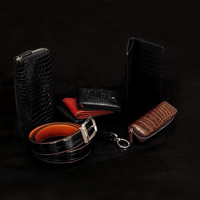 澳洲进口鳄鱼皮精品皮具 精工细作，品味非凡